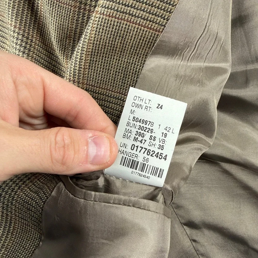 Lauren Ralph Lauren Blazer Mens 42L Brown Glen Plaid Wool Sport Coat Canada
